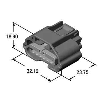 Yazaki 7283-8850-30 Steckverbinder weiblich, 6-polig