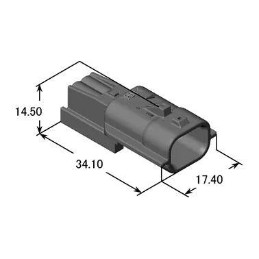 Yazaki 7282-8851-30 Steckverbinder weiblich, 2-polig