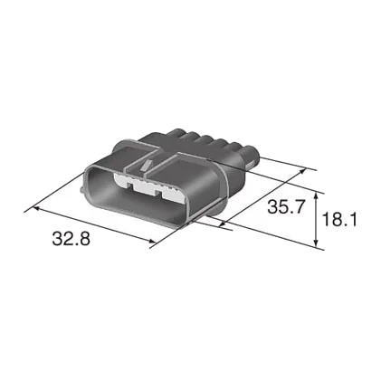 Sumitomo 6188-0658 Steckverbinder männlich, 6-polig