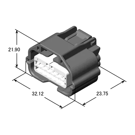 Yazaki 7283-8854-30 Steckverbinder weiblich, 12-polig