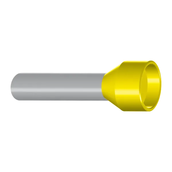 Hilpress Aderendhülse m. Kunststoffk. 6,00 mm² N gelb
