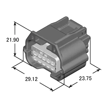 Yazaki 7283-8856-30 Steckverbinder weiblich, 10-polig