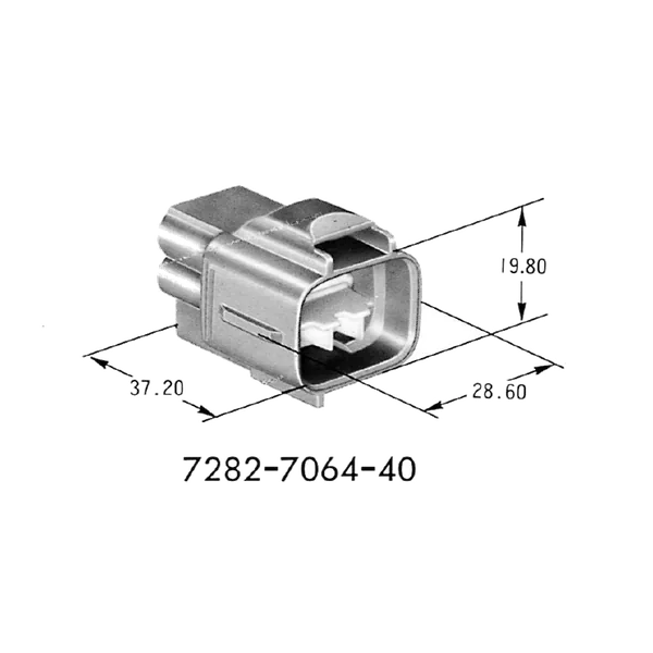 Yazaki 7282-7064-40 Steckverbinder männlich, 6-polig