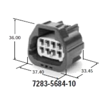 Yazaki 7283-5684-10 Steckverbinder weiblich, 8-polig